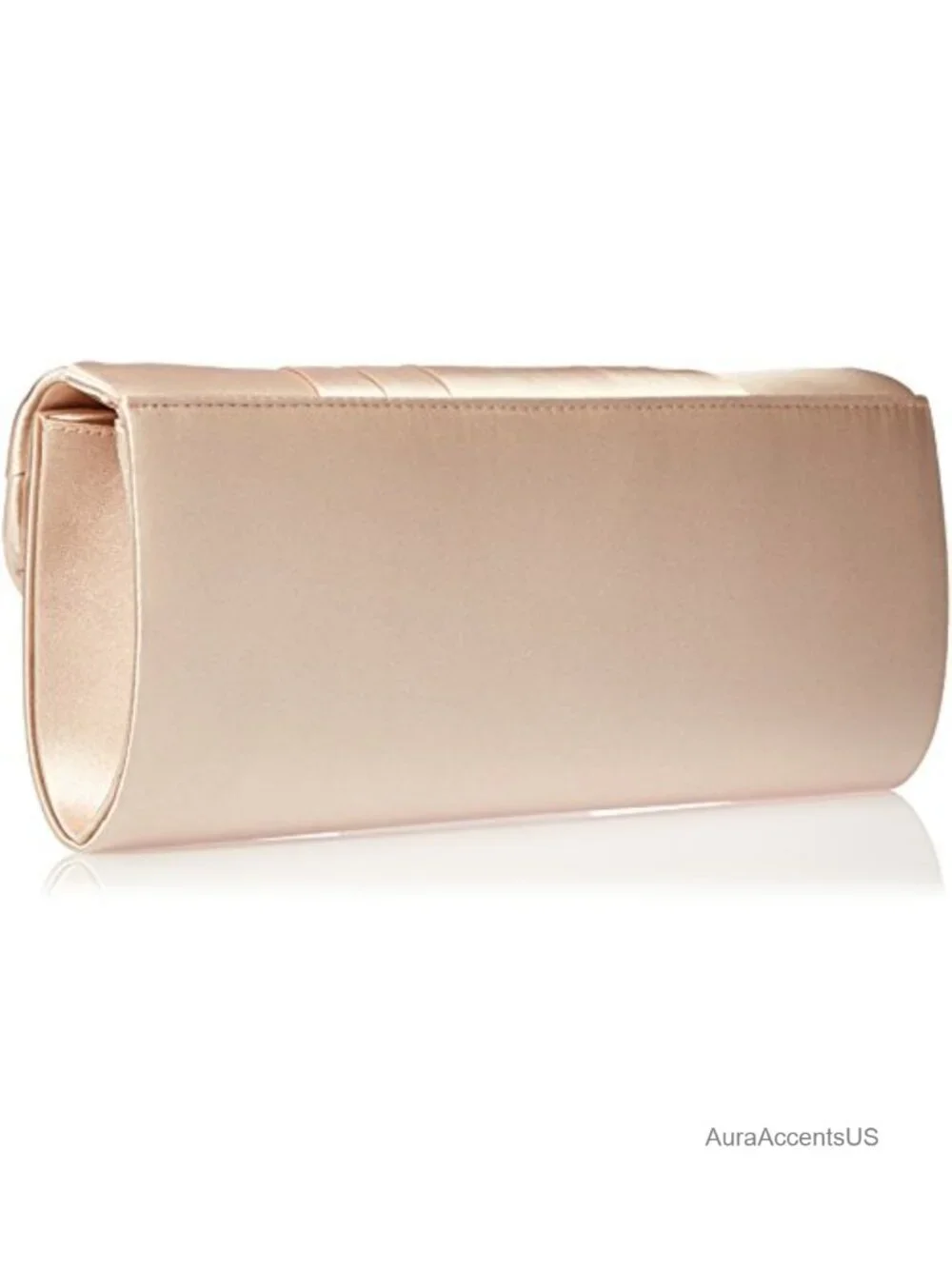 Satin Tuxedo Flap Evening Clutch with Chain Strap